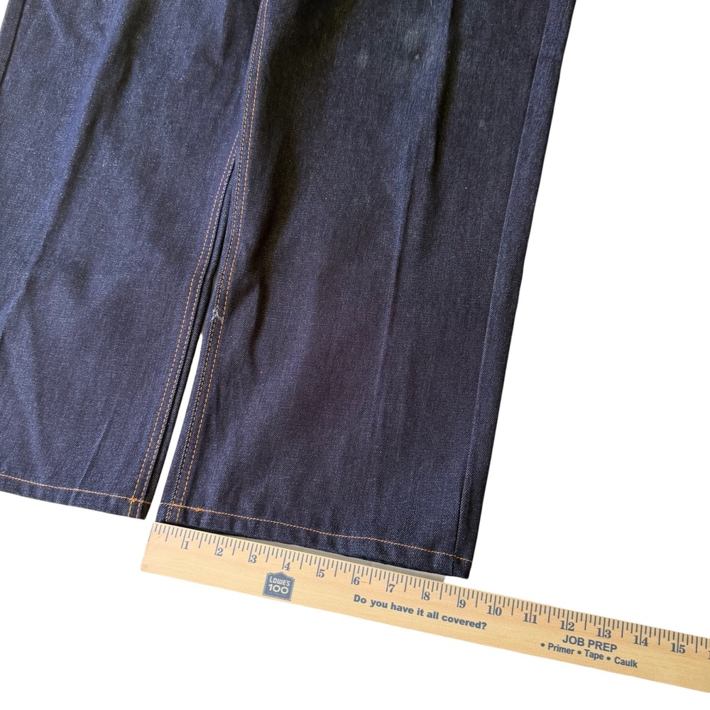 Rocawear Vintage Y2K Baggy Wide Leg Jeans Indigo Blue Embroidered Mens 38x32 - Picture 7 of 10